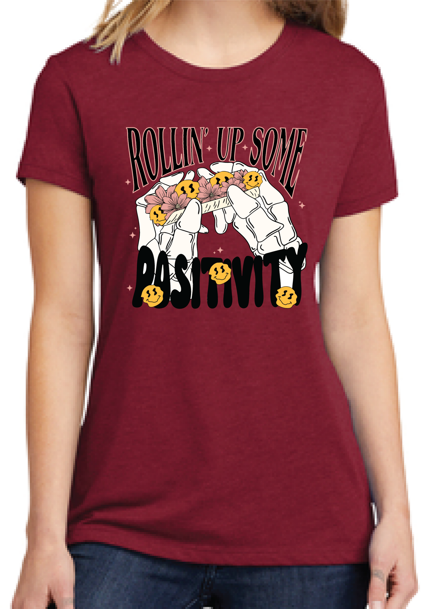 Rollin Up Positivity Tee