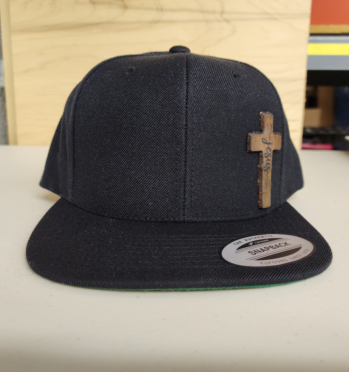 Leather Cross Hat or Beanie