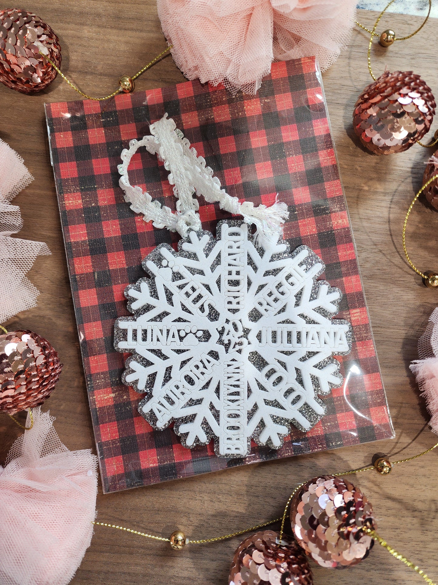 Custom Family Christmas Ornament