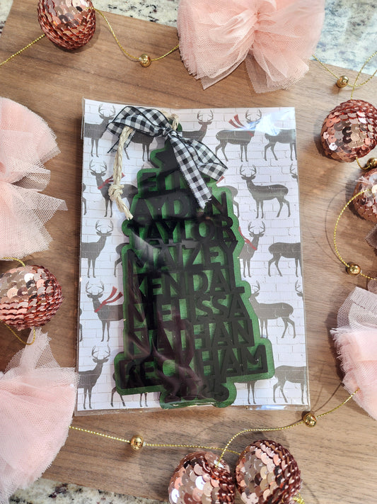 Custom Family Christmas Ornament