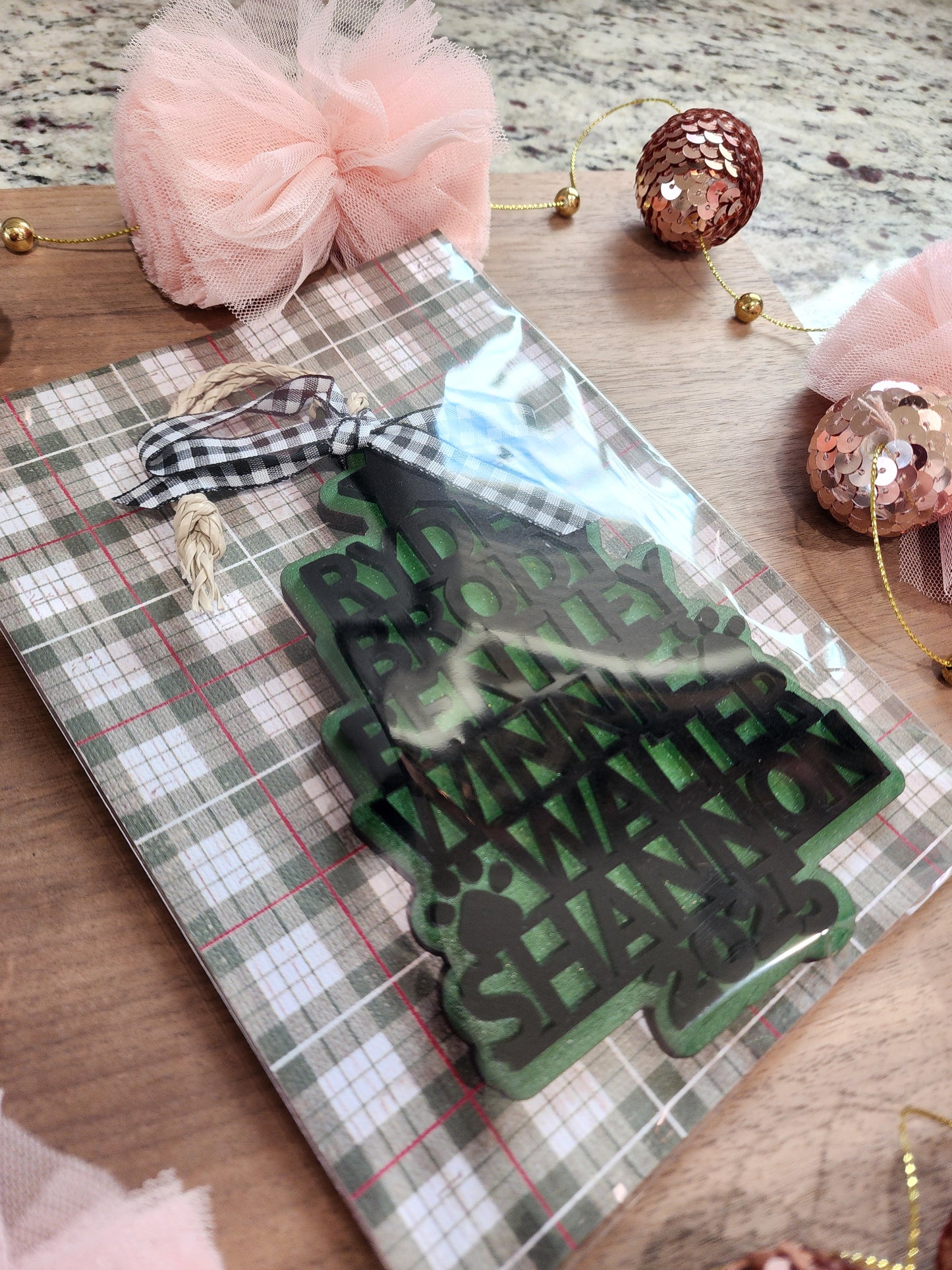 Custom Family Christmas Ornament