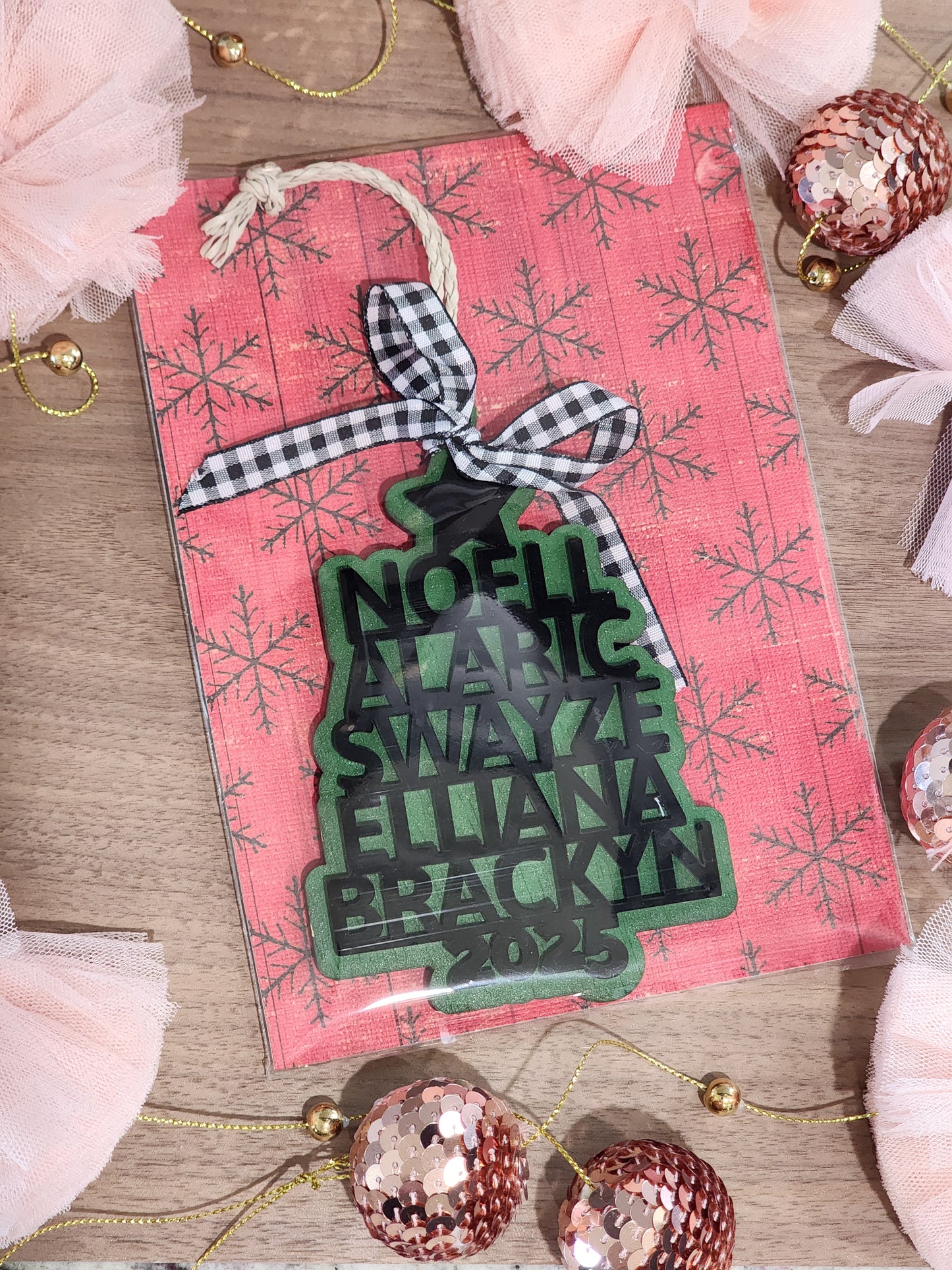 Custom Family Christmas Ornament