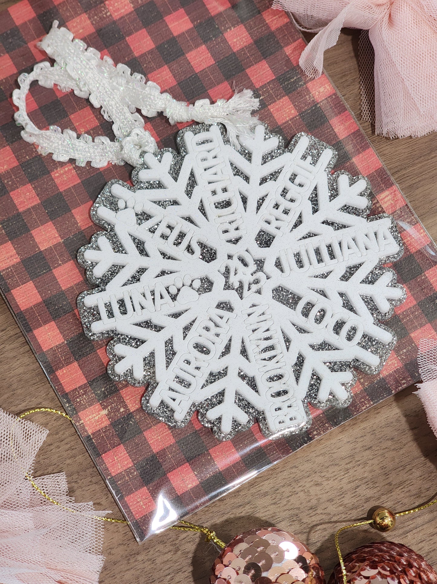 Custom Family Christmas Ornament